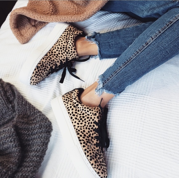 🆕️//The Brandy//leopard lace up sneaker - Picture 1 of 7